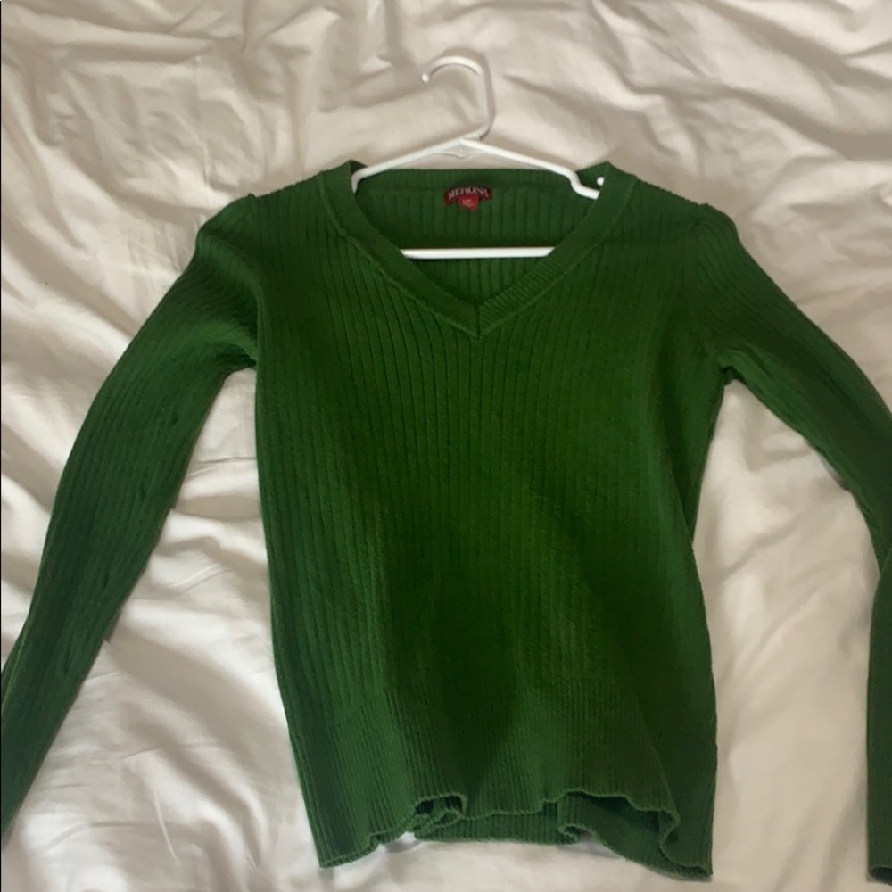 Dark green sweater